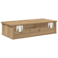 Étagère murale avec tiroirs chêne artisanal bois d'ingénierie