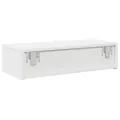 Étagère murale et tiroirs blanc 60x26,5x15 cm bois d'ingénierie