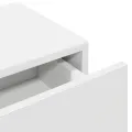 Étagère murale et tiroirs blanc 60x26,5x15 cm bois d'ingénierie