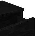 Étagère murale avec tiroirs noir 60x25x15 cm bois d'ingénierie