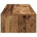 Étagère murale avec tiroirs vieux bois bois d'ingénierie