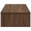 Étagère murale avec tiroirs chêne marron bois d'ingénierie
