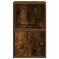 Bibliothèque chêne fumé 31x24x52 cm bois d'ingénierie