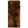 Bibliothèque chêne fumé 31x24x52 cm bois d'ingénierie