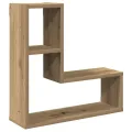 Étagères cube murales 2 pcs chêne artisanal bois d'ingénierie
