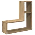 Étagères cube murales 2 pcs chêne artisanal bois d'ingénierie