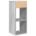 Bibliothèque sonoma gris 34x31x80 cm bois d'ingénierie