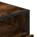 Commode chêne fumé 70x41x70 cm bois d'ingénierie