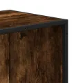 Bibliothèque chêne fumé 65,5x33x107,5 cm bois d'ingénierie