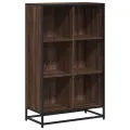 Bibliothèque chêne marron 65,5x33x107,5 cm bois d'ingénierie