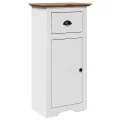 Meubles de salle de bain 4 pcs BODO blanc bois de pin massif