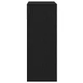 Bibliothèque noir 66x31x80 cm bois d'ingénierie