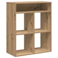 Bibliothèque chêne artisanal 66x31x80 cm bois d'ingénierie