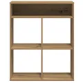 Bibliothèque chêne artisanal 66x31x80 cm bois d'ingénierie