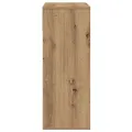 Bibliothèque chêne artisanal 66x31x80 cm bois d'ingénierie