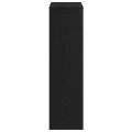 Bibliothèque noir 66x31x112 cm bois d'ingénierie