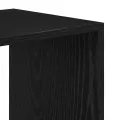 Bibliothèque noir 66x31x112 cm bois d'ingénierie