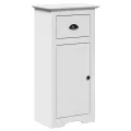 Meubles de salle de bain 3 pcs BODO blanc bois de pin massif