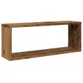 Étagères murales cube 6 pcs vieux bois 60x15x23 cm