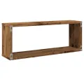 Étagères murales cube 6 pcs vieux bois 60x15x23 cm