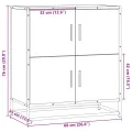 Buffet sonoma gris 68x35x76 cm bois d'ingénierie