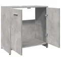 Armoire lavabo de salle de bain gris béton 60x33x60 cm