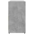 Armoire lavabo de salle de bain gris béton 60x33x60 cm