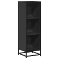 Bibliothèque noir 33,5x33x107,5 cm bois d'ingénierie