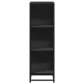 Bibliothèque noir 33,5x33x107,5 cm bois d'ingénierie