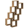Étagère murale en forme de cube chêne artisanal 90x15x119,5 cm