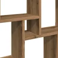 Étagère murale en forme de cube chêne artisanal 90x15x119,5 cm