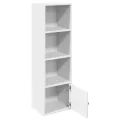 Bibliothèque blanc 31x24x102 cm bois d'ingénierie
