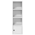 Bibliothèque blanc 31x24x102 cm bois d'ingénierie