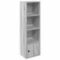 Bibliothèque sonoma gris 31x24x102 cm bois d'ingénierie