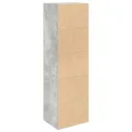 Bibliothèque gris béton 31x24x102 cm bois d'ingénierie