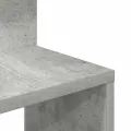 Étagère murale d'angle gris béton 32x32x127,5cm bois ingénierie