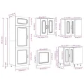 Ensemble d'armoires de cuisine 14 pcs Kalmar bois d'ingénierie