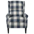 Fauteuil inclinable Bleu Tissu