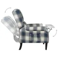 Fauteuil inclinable Bleu Tissu