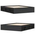Cadre de lit sans matelas noir 140x200 cm