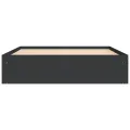 Cadre de lit sans matelas noir 140x200 cm