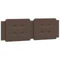 Coussin de tête de lit marron 160 cm similicuir