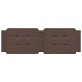 Coussin de tête de lit marron 160 cm similicuir