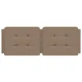 Coussin de tête de lit cappuccino 120 cm similicuir
