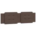 Coussin de tête de lit marron 180 cm similicuir