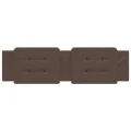 Coussin de tête de lit marron 180 cm similicuir