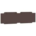 Coussin de tête de lit marron 180 cm similicuir
