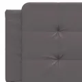 Cadre de lit sans matelas gris 160x200 cm similicuir