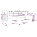 Ensemble de canapés 4 pcs repose-pied et coussins décoratifs