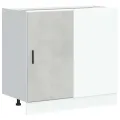 Meuble bas du lavabo gris béton bois d'ingénierie